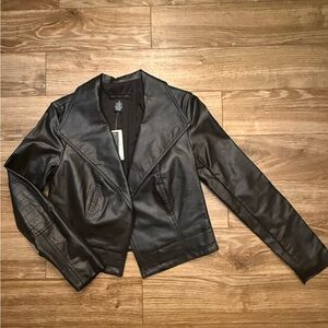 Black Faux Leather Jacket